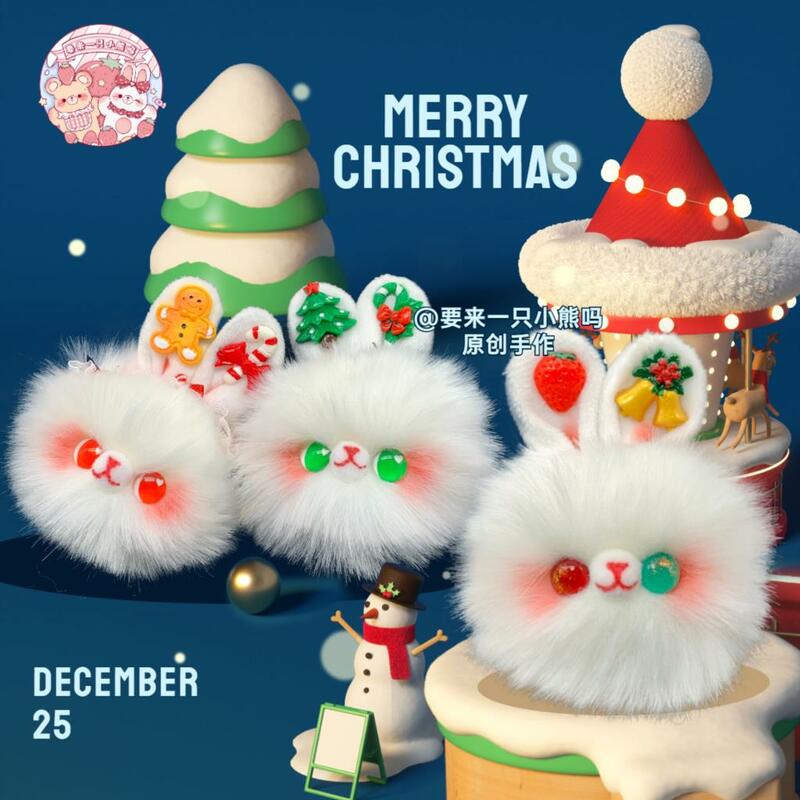 クリスマスぬいぐるみペンダント,オリジナルデザイン,ウサギ,誕生日プレゼント