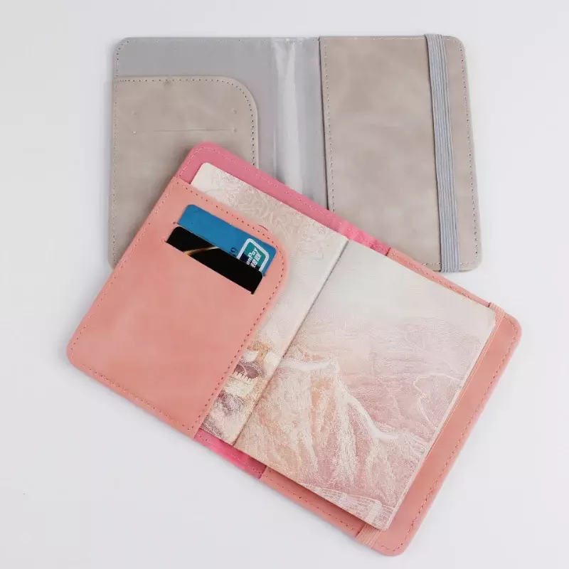 Nowe etui ochronne na paszport ze skóry PU kobiety mężczyźni paszport podróże etui na uchwyt kartę identyfikator firmy etui na karty kredytowe torby na portfele
