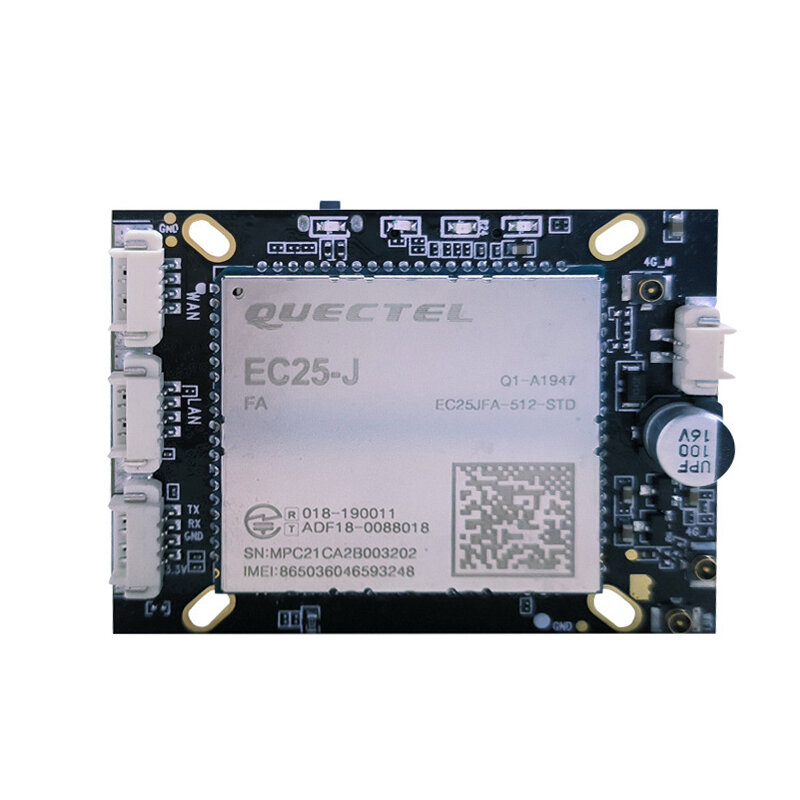 Quectel EC25-AF EC25-J LTE Cat4 4G Routing bezprzewodowy monitorowanie bezpieczeństwa płyta modułu z 4G WIFI Dual Net Port