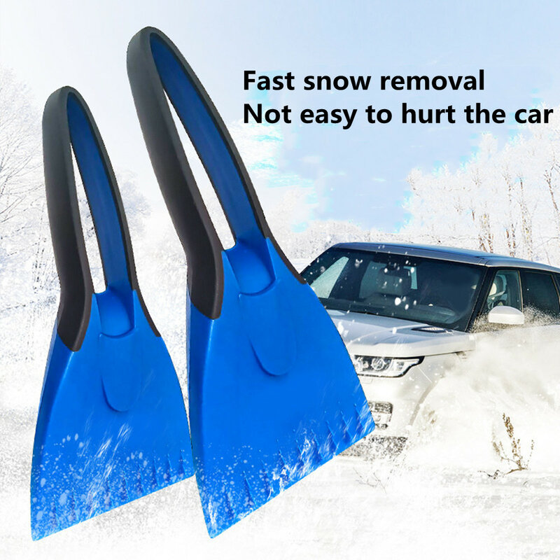 Rascador de hielo de silicona para coche, cepillo de nieve para coche, mango suave antideslizante, accesorios de invierno para coche