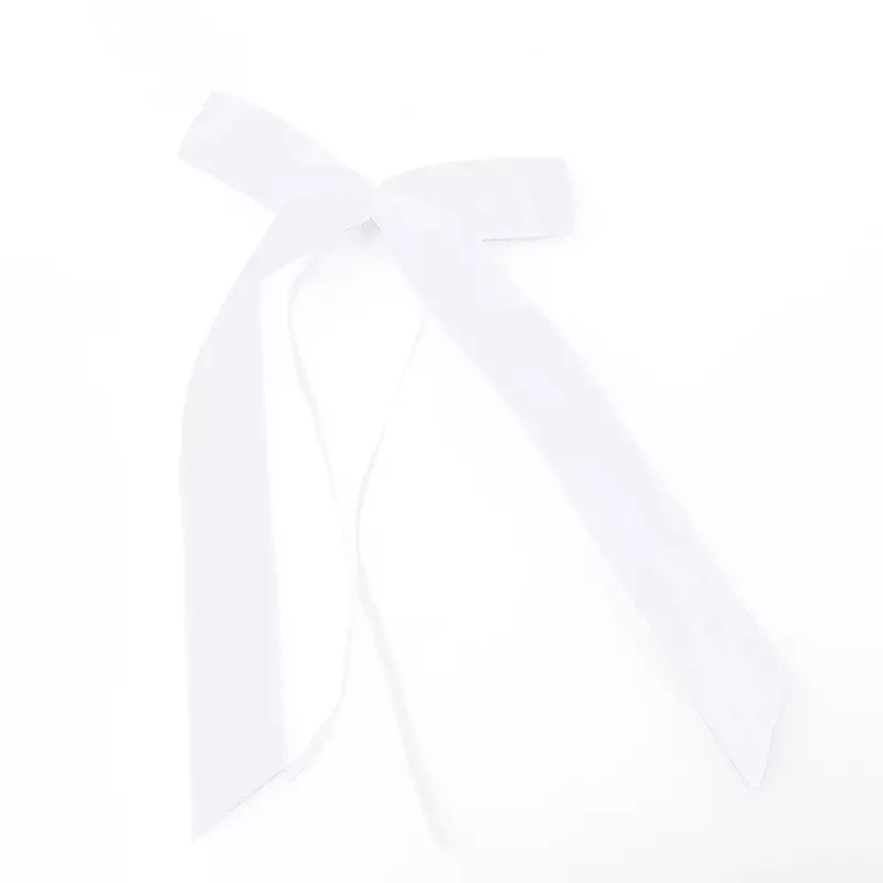 50 pezzi fiocchi di nastro bianco anelli decorativi anelli per Antenna decorazioni per auto da sposa maniglie per porte matrimonio in poliestere alla moda