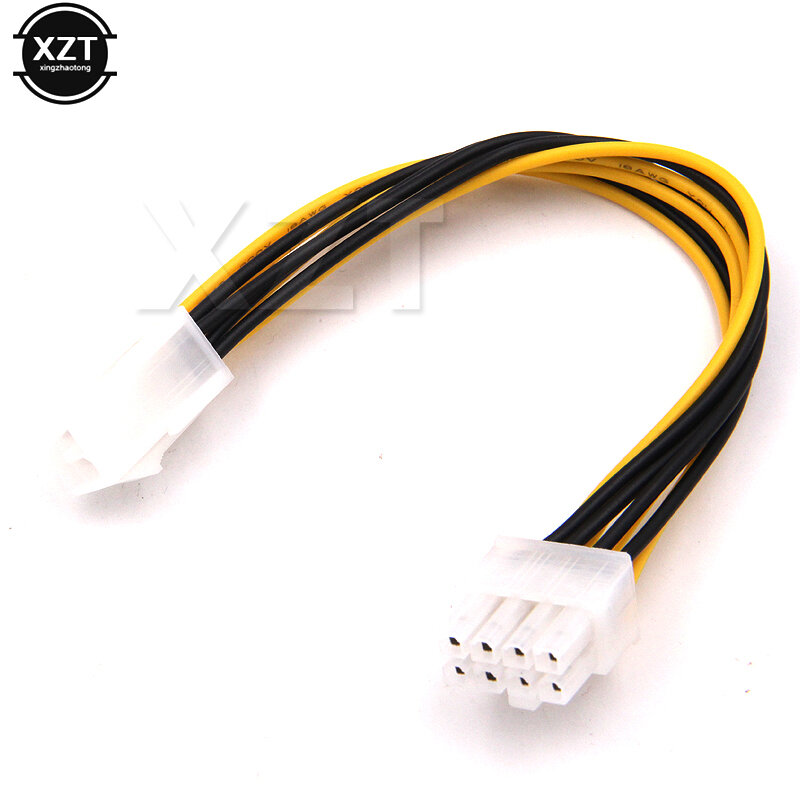 Newest Hot 4 Pin Male to 8 Pin CPU Power Supply Adapter Converter ATX Cable 12V CPU Cable High Quality