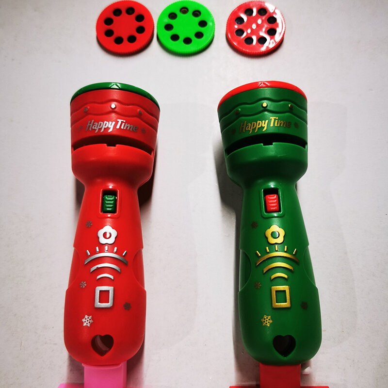 24 Patronen Kerstman Kerstboom Zaklamp Projector Fakkel Lamp Speelgoed Vroege Onderwijs Speelgoed Voor Kid Xmas Gift