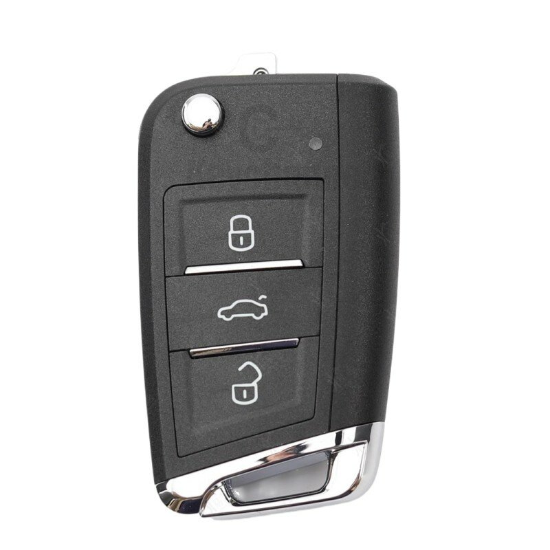 Keychannel-carcasa para llave de coche, carcasa de repuesto para mando a distancia, 1 piezas, 3 botones, MQB, VVDI, MQB, Xhorse Wire, XKMQB1EN