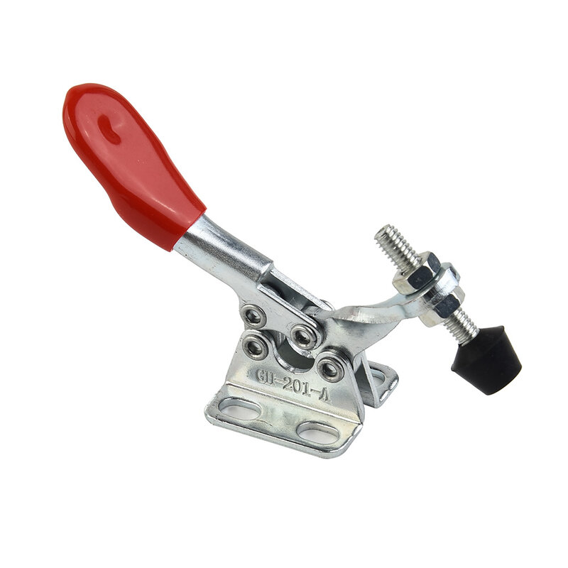 4pcs GH201A Horizontal Toggle Clamp Quick-Release Toggle Clamps Set 27KG Vertical Toggle Clamp Hand Clip Tool Heavy Duty Tool