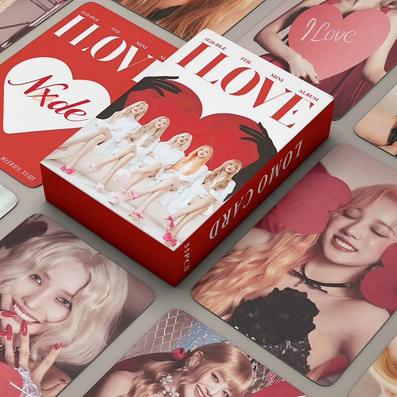 케이팝 (G)I-DLE 엽서, I LOVE LOMO 카드, GIDLE 앨범, 소녀 I 화상 사진 카드, 팬 선물, 2023, 55 개/세트 55pcs/set Kpop (G)I-DLE Postcards I LOVE Lomo Cards  GIDLE Album Girls I Burn Photo Card Postcard Fans Gift 2023