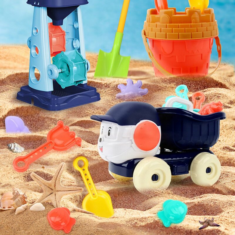 5PC Beach And Snow Multifunctional Parent Child Interactive Educational Toy Set Beach Play Sand Water Funny Game Play Toy Set