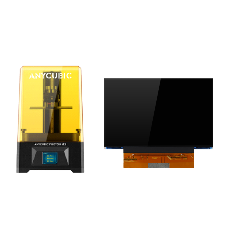 Tela LCD monocromática para Anycubic Photon Mono M3, LCD de substituição com resolução 4098x2560, 7,6 pol