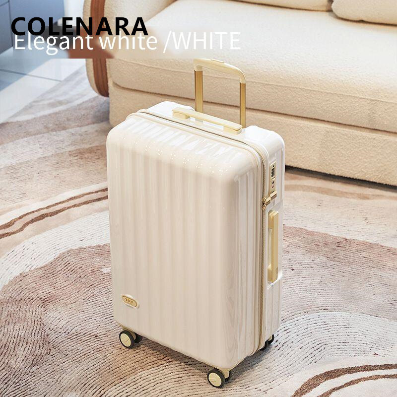COLENARA-maleta ultraligera con ruedas silenciosas, equipaje rodante de 20, 22, 24, 26, 28 y 30 pulgadas, ASB + PC
