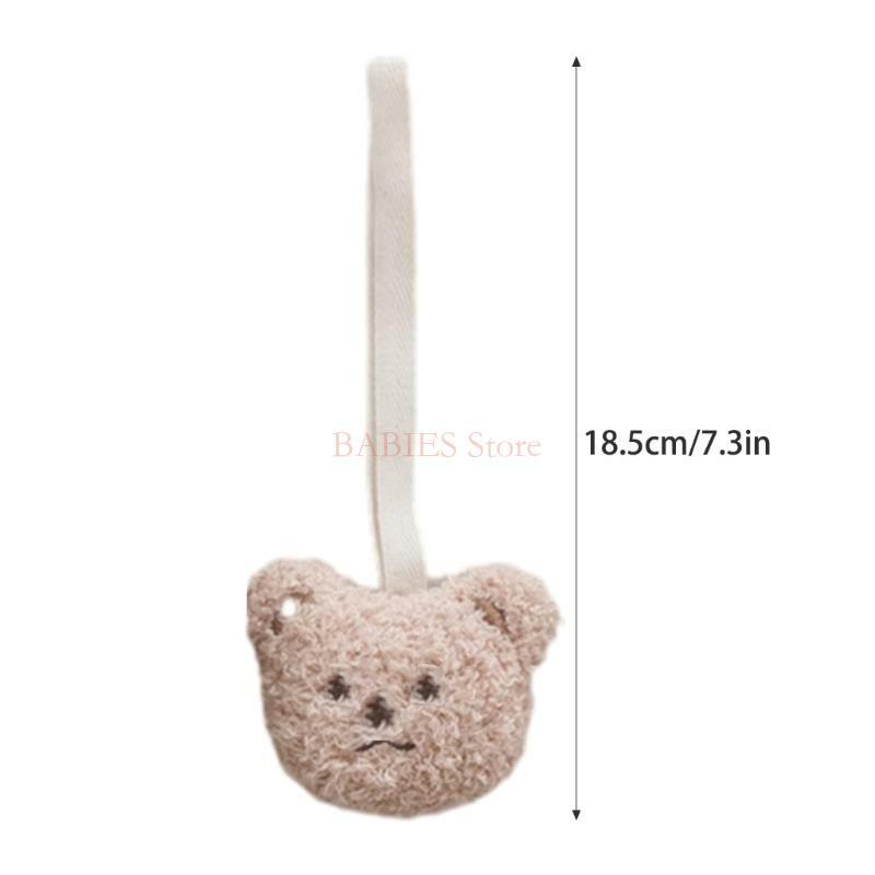 C9GB lindo oso juguete colgante para bolso etiquetas nombres personalizadas llavero para mochilas niños