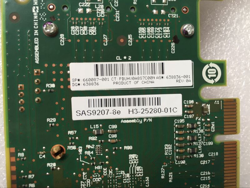 LSI SAS9207-8e HBA 638836-001 MiniSAS PCI-E x8 3.0, RAID 카드, H221 660087-001, 6 Gb/s