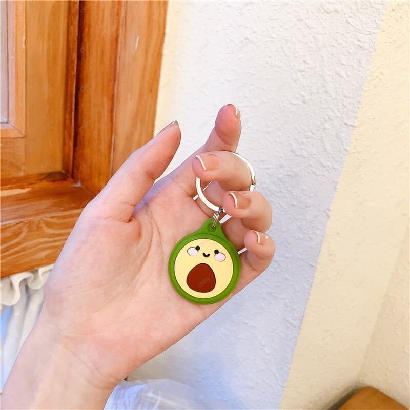 Cute Cartoon Soft Silicone For Airtag Case Protective Silicon Cover For Apple Airtags Holder KeyChain Shell Air Tag Tracker