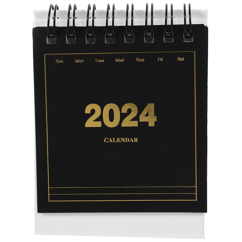 Calendario decorativo de escritorio para el hogar, minicalendario pequeño de escritorio, 2024-2023