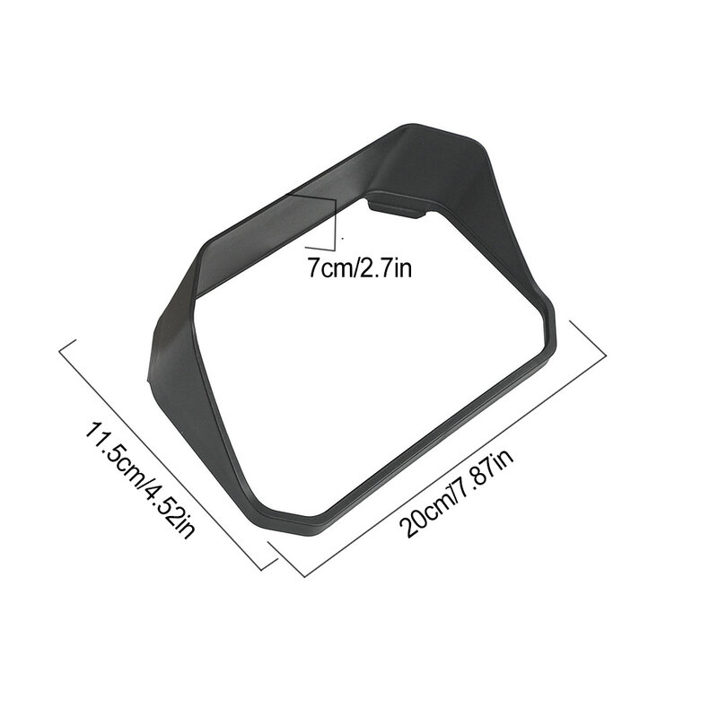 غطاء واقي الشمس للوحة القيادة للدراجة النارية ، غطاء لوحة القيادة الأسود ، يحمي الأجزاء ، حامي إطار عداد السرعة
