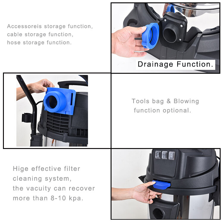 Powerful Dry and Wet Vacuum Cleaner Hotel Workshop Dust Industrial Explosion Proof Mini Vaccum Cleaner