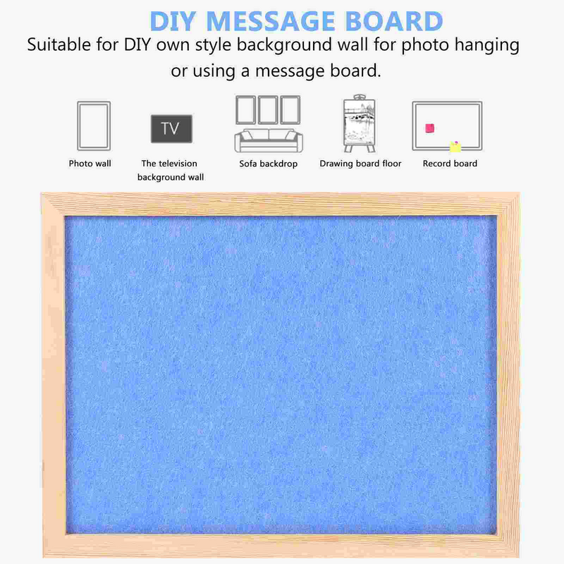 Cork Bulletin Board Wood Framed Corkboard Notice Whiteboard Hanging Pin Board Message Board for Home Office School Decor 30x40cm