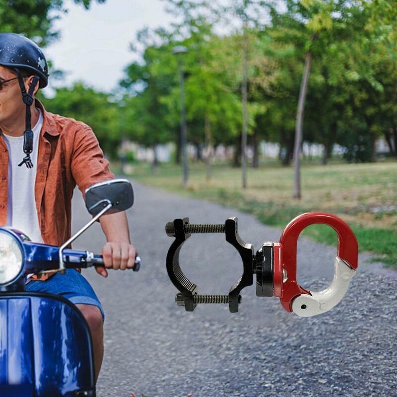 Gancho da motocicleta universal punch-free anti-shake constante modificação liga de alumínio frente motocicleta gancho scooter elétrico gancho