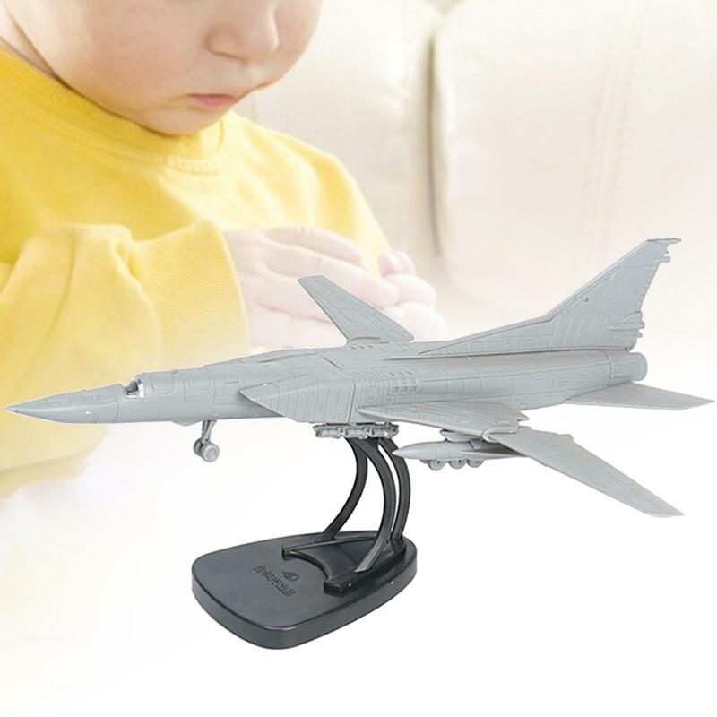 1:144 Aircraft Building Model Tabletop Decor Collection with Display Base 3D Puzzle for Cafe Living Room Bookshelf Bedroom Home