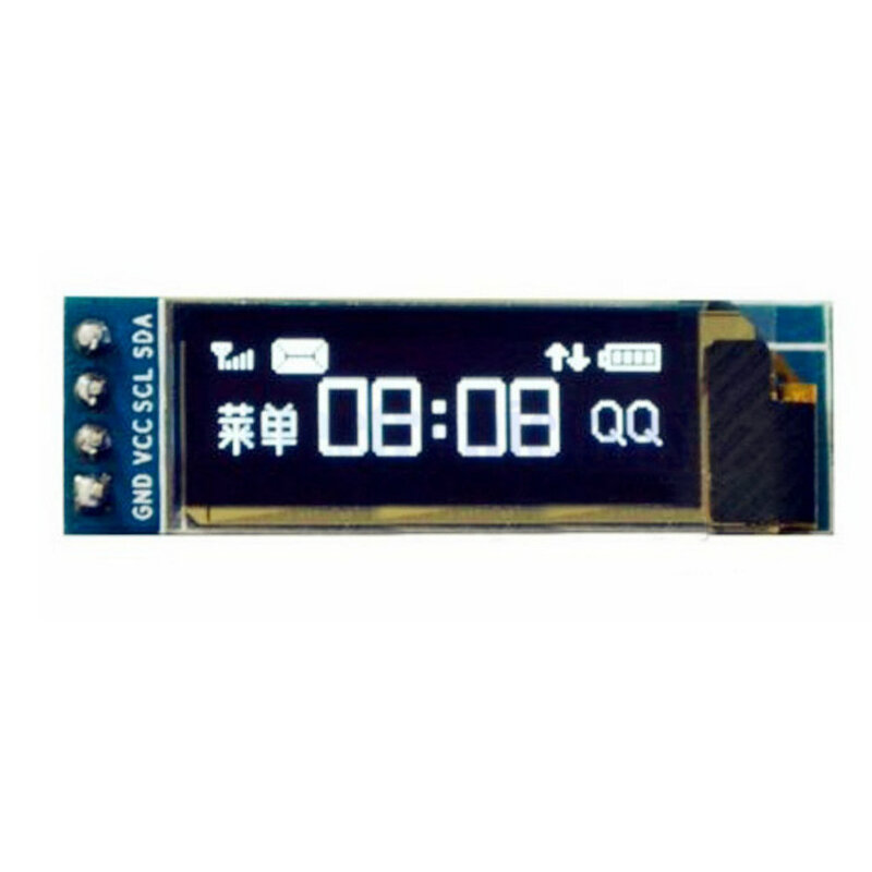 0.91 cal moduł OLED 0.91 "biały/niebieski OLED 128X32 OLED wyświetlacz LCD LED moduł 0.91" komunikacja IIC dla arduino