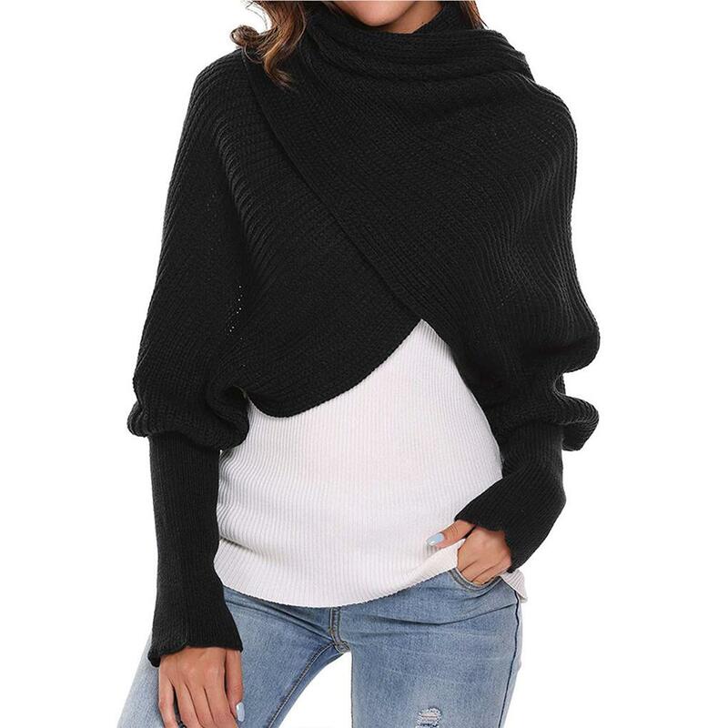 Женский шарф для сохранения тепла, Дамская шаль, аксессуар для одежды, накидка для согрева шеи