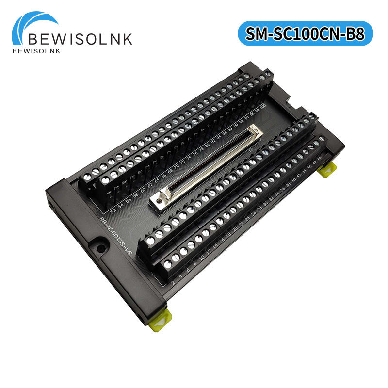 Parafuso bloco terminal, placa de adaptador servo divisor, SCSI 100-Pole bloco terminal, MDR100, SM-SC100CN-B8