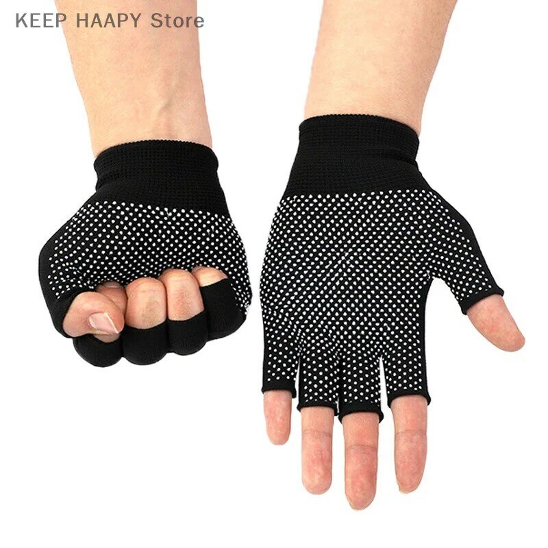 Non-slip Touchscreen Nylon Gloves Men Women Summer Outdoor Riding Sport Fitness Breathable Non-slip Sunscreen Half Finger Gloves