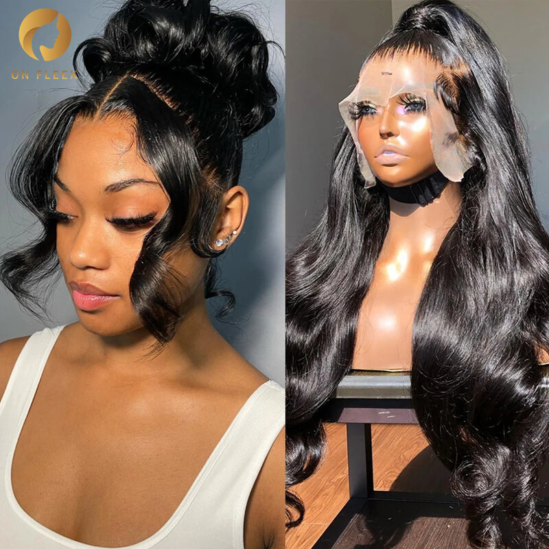 Body Wave 360 Full HD Transparent Lace Front Wigs Human Hair wig Pre Plucked Brazilian Hair 13x4 13x6 Lace Frontal Wig For Women