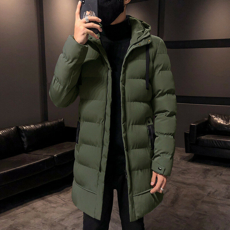 2023 겨울 파카 남성용 따뜻한 두꺼운 방풍 재킷, 남성용 후드 코튼 패딩 코트, 방수 외투 패션