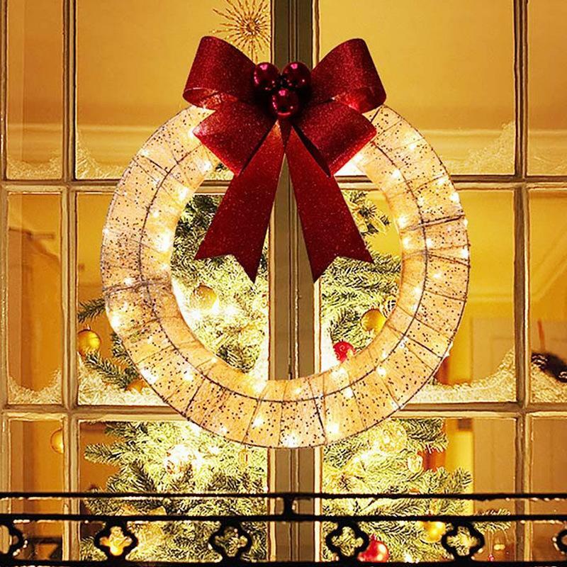 Рождественская гирлянда 50 см, светящаяся светодиодная лампа, праздничное освещение для создания атмосферы в гостиной, детской комнате, детские украшения
