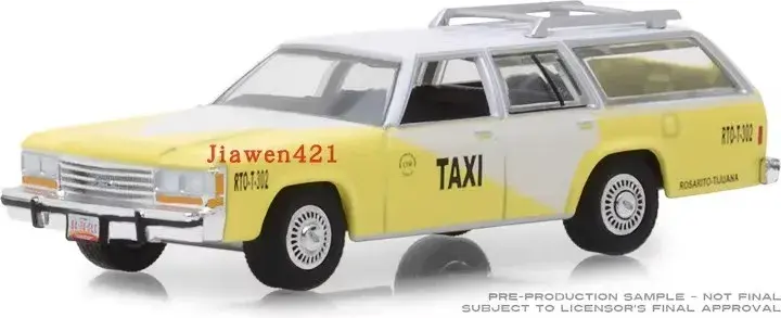 1:64 1988 Ford LTO Crowna Victoria Wagon Taxi odlewane modele ze stopu metalu Model samochody zabawkowe do kolekcji prezentów W1283