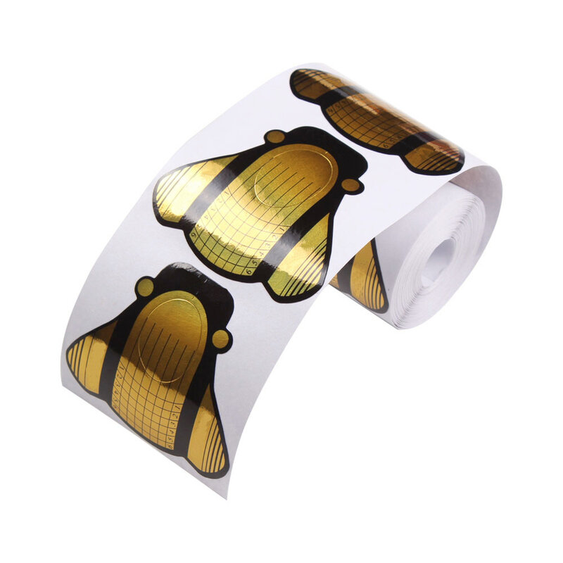 20/50/100 sztuk złota pszczoła kształt forma do paznokci żel do paznokci UV porada rozszerzenie przewodnik narzędzia do paznokci Salon przybory do pielęgnacji