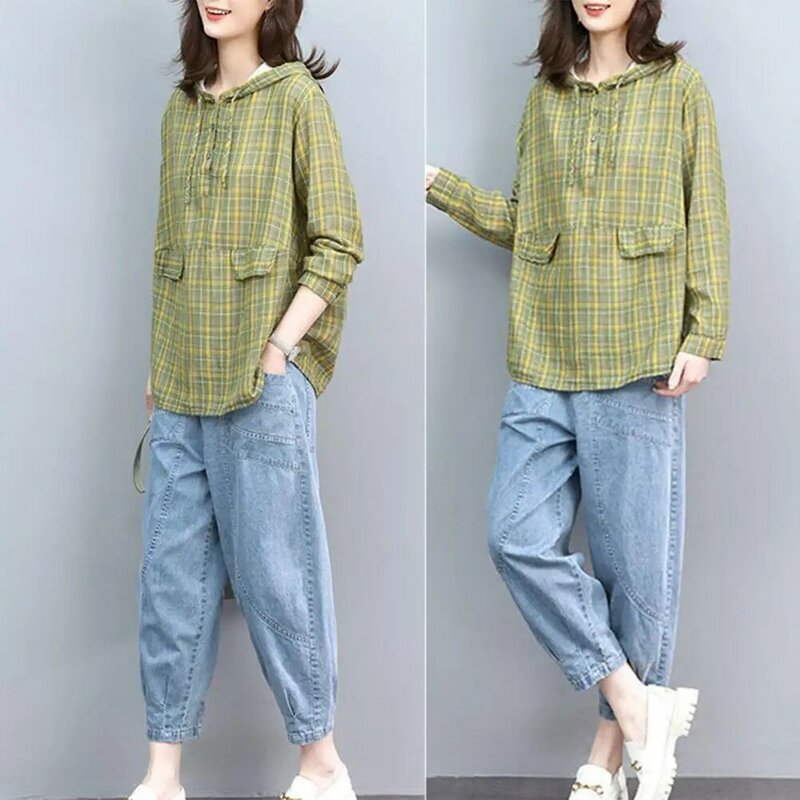 Mid-Rise Elastic Waistband Pockets Wide Leg Embroidery Letter Print Cropped Pants Woman Mid-calf Sports Harem Jeans