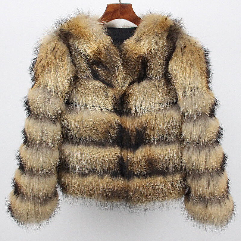 Меховая куртка Haining для женской одежды, натуральный Лисий мех, модный и теплый, лисий мех все в одном для женщин