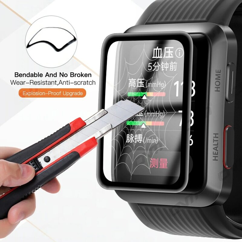 Protector de pantalla 20D para Huawei Watch D, película protectora suave y Flexible para Huawei Watch D, película de cobertura completa (no de vidrio)