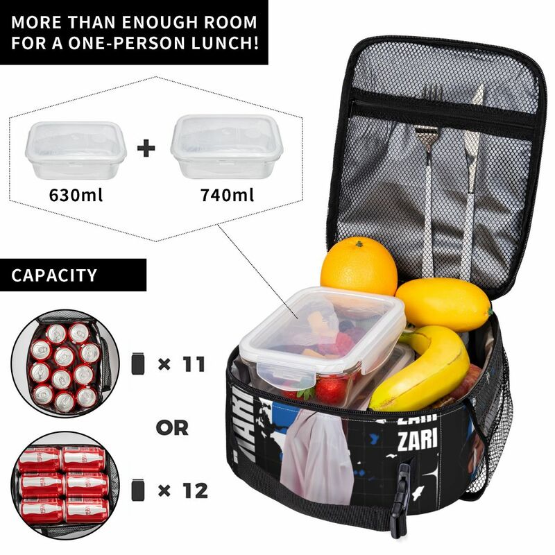 Insulated Lunch Boxes Marina Satti Zari Eurovisions Song Contest 2024 Greece Merch Lunch Container Cooler Thermal Bento Box