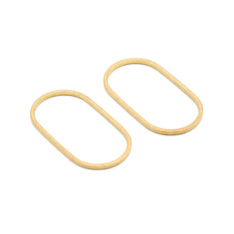 Ovale Bedels, Bevindingen Accessoires Voor Diy Oorbellen Ketting Armband Sieraden Maken, Sieraden Benodigdheden, 28X15.5Mm-Rb1453