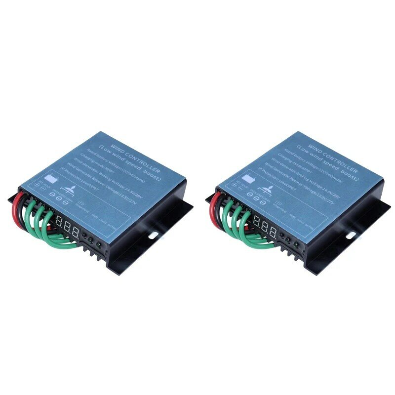 Hot-2X Wind Driven Generator Controller 12/24V 800W MPPT Charge Controller Wind Turbine Generator Controller With Monitor