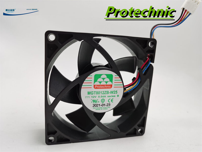 Brand new MGT8012ZB-W25 dual ball 12V 0.54A temperature controlled PWN 8025 8CM chassis cooling fan
