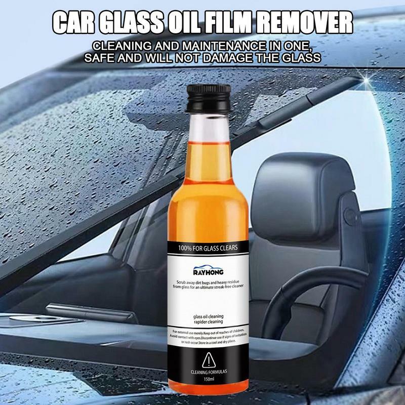 Removedor de manchas de agua para automóviles, limpiador de vidrio automático, película de aceite, esmalte y restauración de vidrio automotriz, 150ml