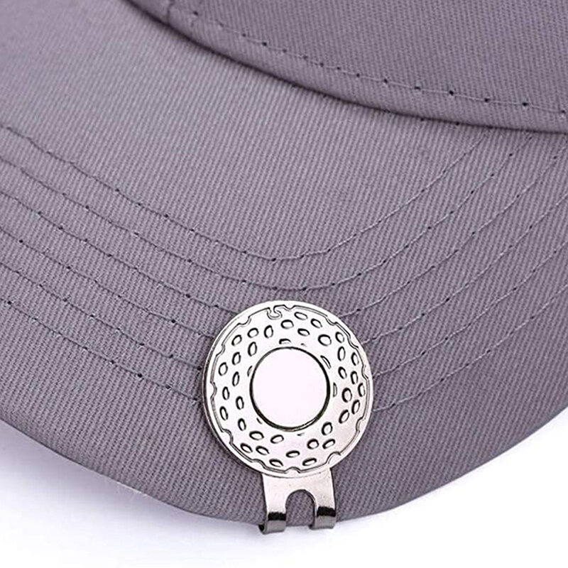 Marque-balle de golf avec clip pour chapeau de golf, alliage extérieur magnétique, fournitures de marqueurs de golf