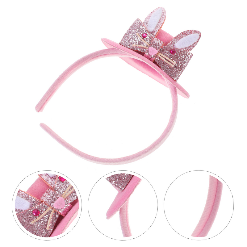 Hair Barrettes Bunny Headband Band Rabbit Costume Easter Party Prop Child