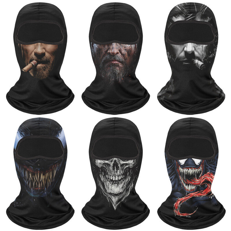 Sunscreen Balaclava Icethread Full Face Scarf Mask Tactical Motorcycle Wind Face Cover Cap Bicycle Cycling Headgear Men