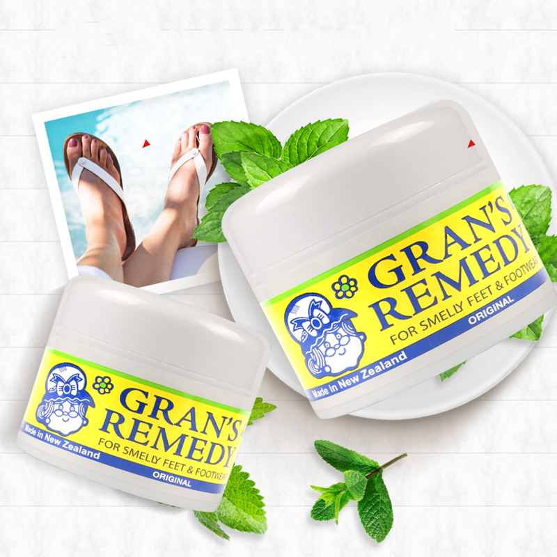 Grans Remedy-polvo para pies y calzado con olor, 35g/50g, enfriamiento Original y tratamiento perfumado, Control de olores para pies