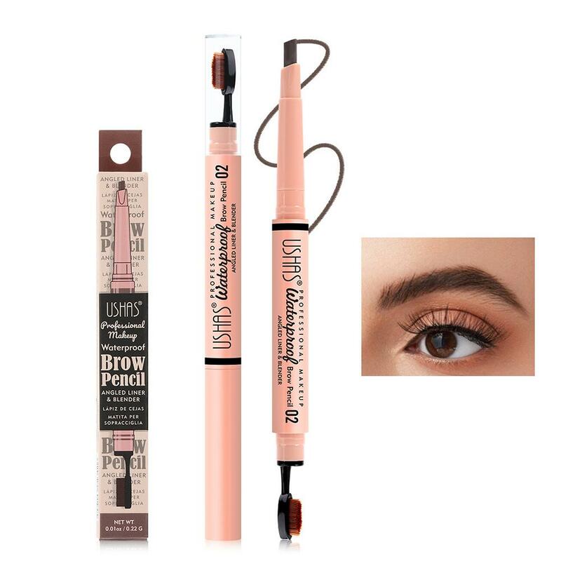 2 In 1 Double Ended Eyebrow Pencil With Replacement Fill Percision Effect Brows,Natural Defines Makeup Tip Tip,Micro T6V7