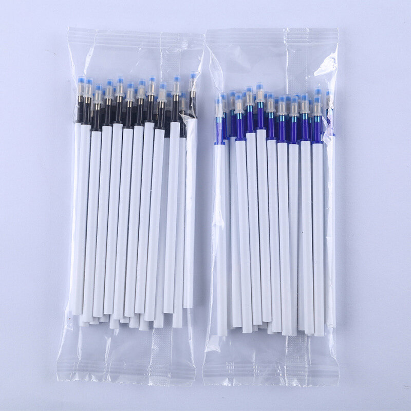 프레스 지울 수 있는 젤 펜 세트, 리필 포함, 검은색 및 파란색 젤 잉크 내장 지우개, 사무용품 시험 문구 키트, 0.5mm