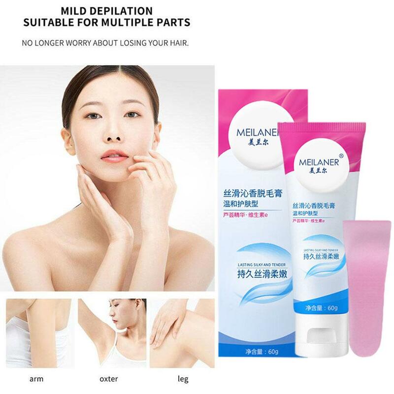 Hair Removal Cream Painless Hair Remover For Armpit Legs And Arms Skin Care Body Care Depilatory Cream For Men Women 60g K6o0