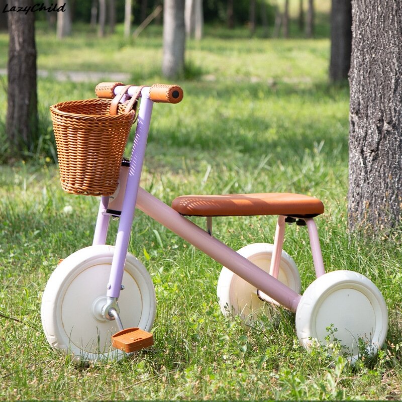 LazyChild Grande Bebê Pedal Carro, Triciclo Infantil, Baby Scooter, Carrinho de Crianças, Novo, 1 a 8 Anos de Idade