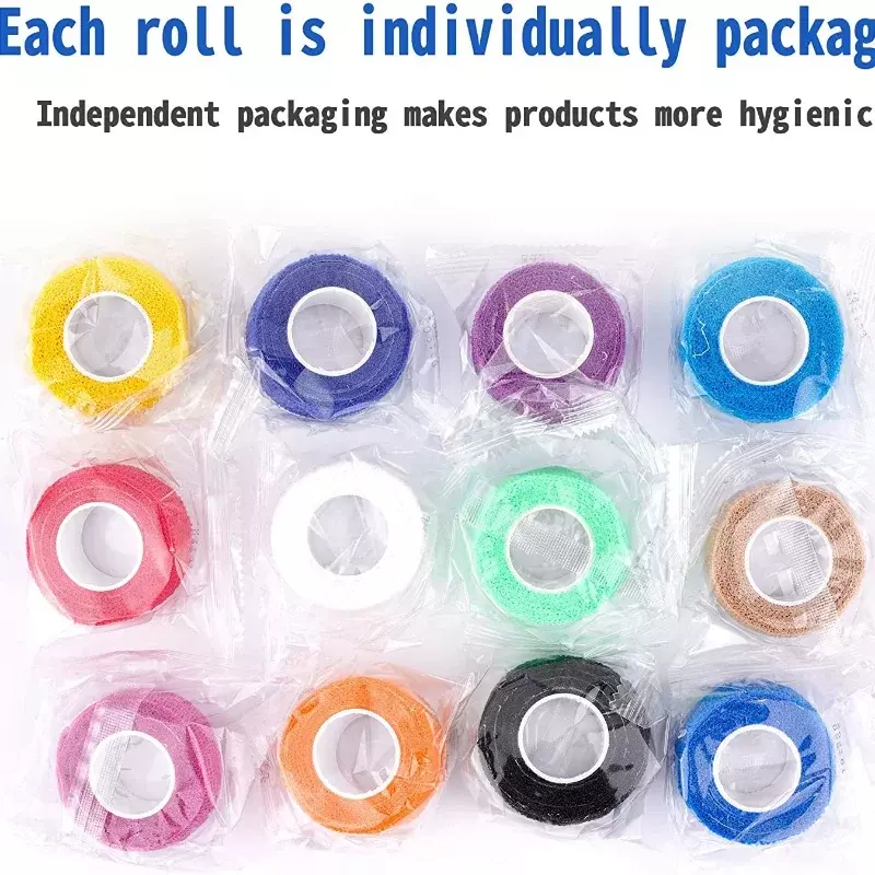Vendajes elásticos vendaje de dedo cinta de vendaje elástico autoblocante cinta de kinesiología adhesivo yeso