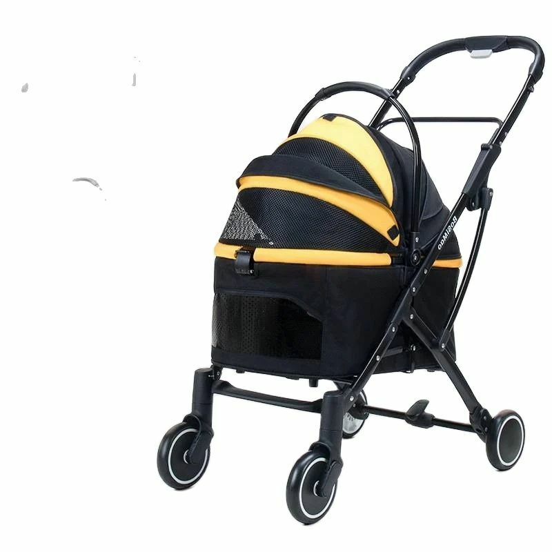 Pet Carts Cats Dogs Going Out Lightweight Foldable and Detachable Carts Small and Medium-sized Dog Carts Dog Strollers 애완동물 수레