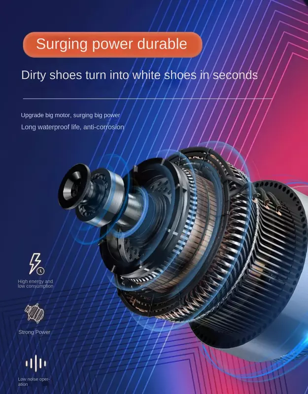 220V rondella per scarpe completamente automatica per uso domestico piccola spazzola per scarpe lavatrice e asciugatrice per scarpe